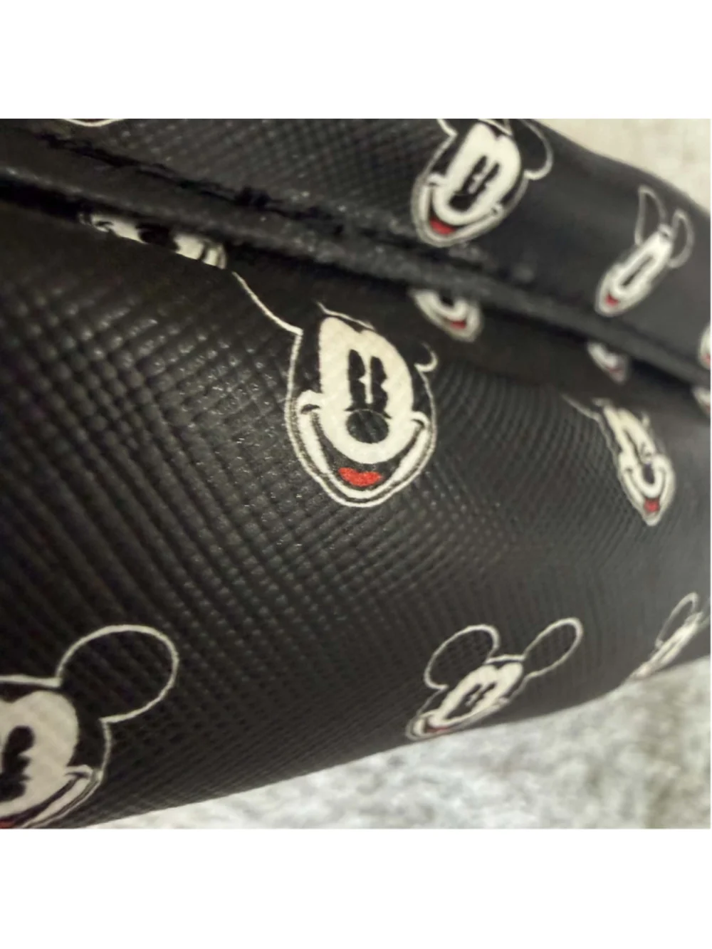 Disney Parks Loungefly Mickey Mouse Print Mini Backpack Wristlet, Black/White